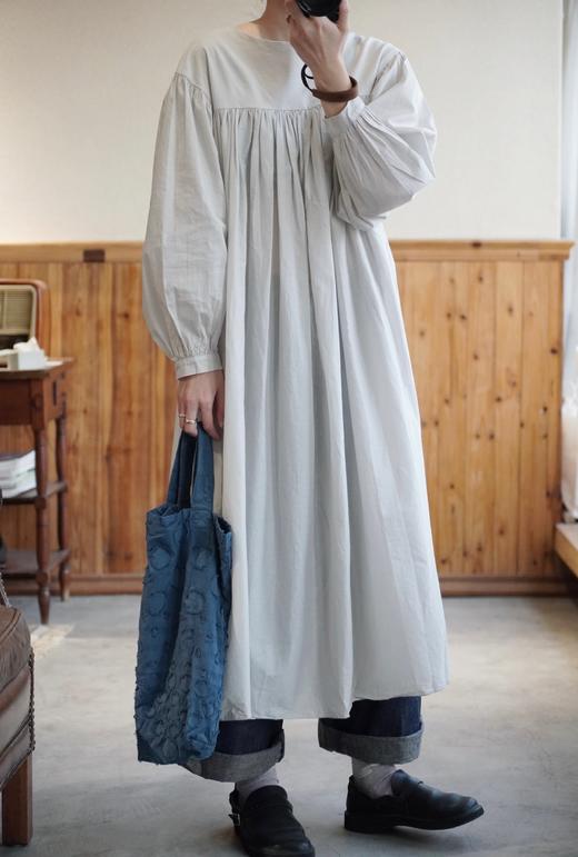 Francesca amam label浅灰/黑连衣裙 商品图0