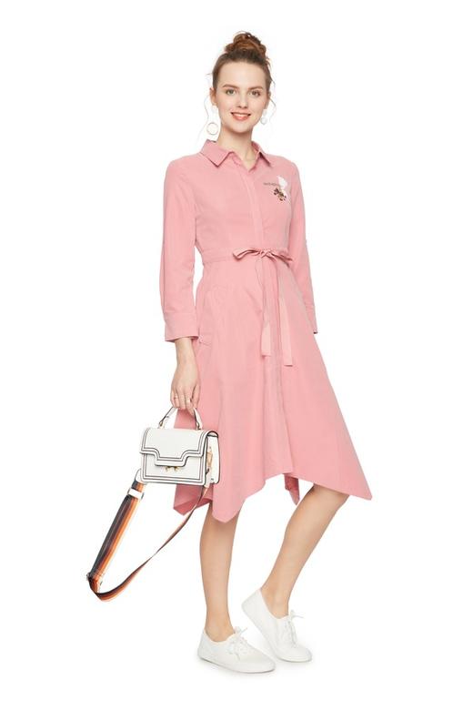 LILY 印花装饰束腰衬衫裙 5037 商品图3