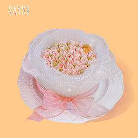 初见玫瑰花束戚风 Rose Bouquet  Chiffon Cake