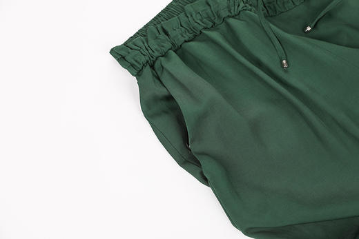 松紧腰花瓣抽绳阔腿长裤 商品图6