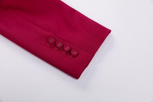 不对称溢边条直身西服 商品图6