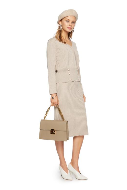 WEN&VI 纽扣饰V领针织套装 5540 商品图3