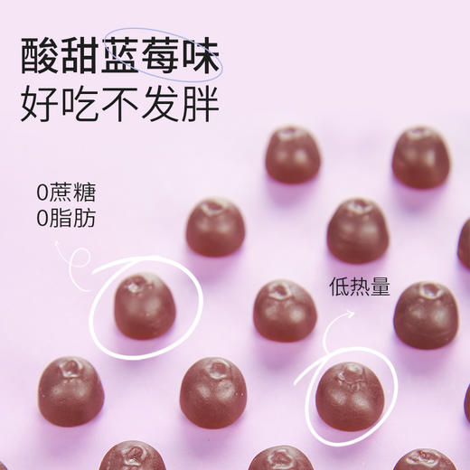 美国原装进口GNITE叶黄素酯蓝莓软糖 60粒/瓶 呵护双眼 商品图2