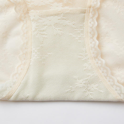 都市丽人健康系列蕾丝平角裤女士内裤高腰平角裤LK34A3 商品图8