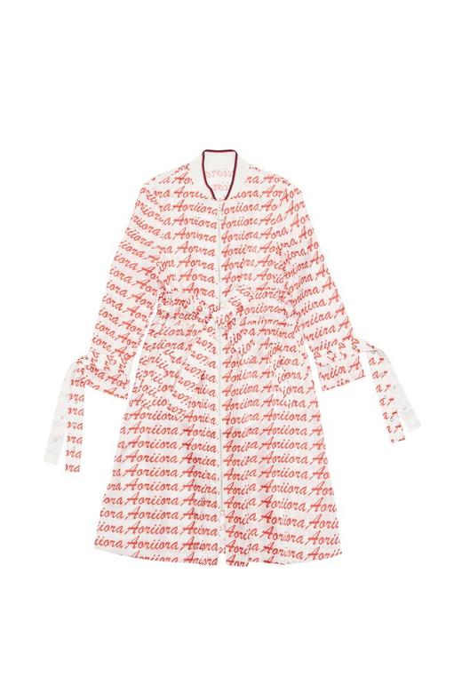 TONGRI曈日 字母饰夹克式长外套 5148 商品图4