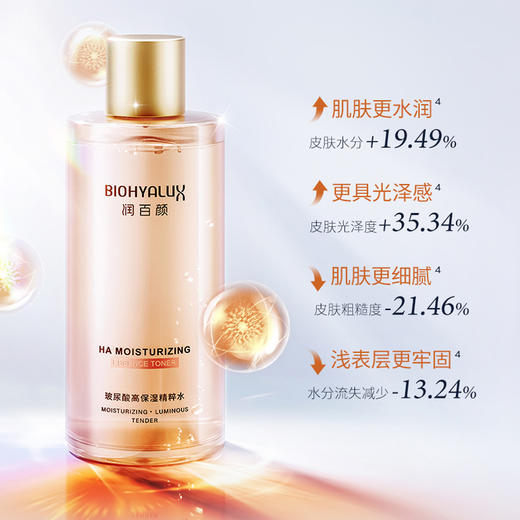 润百颜高保湿精粹水玻尿酸香槟水300ml 二裂酵母烟酰胺爽肤水补水保湿 修护紧致提亮肤色 商品图2