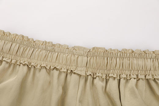 抽绳松紧腰垂褶长裤 商品图6