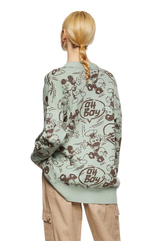 URBAN REVIVO 蓝绿色卡通图案毛衣开衫 8811 商品图2