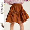 littletime女童半身裙春秋2023新款中大儿童洋气韩版蛋糕碎褶半裙 商品缩略图1