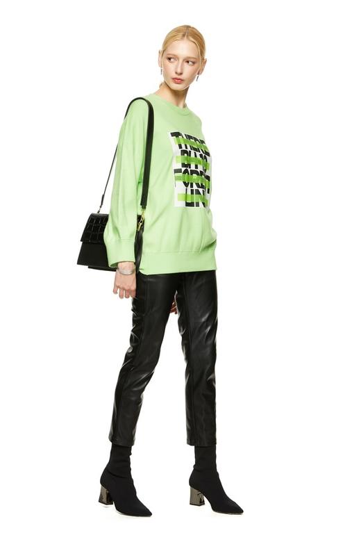 BASIC HOUSE 黄绿色字母针织卫衣 8715 商品图1