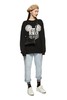 URBAN REVIVO 黑色卡通图案休闲卫衣 8816 商品缩略图1