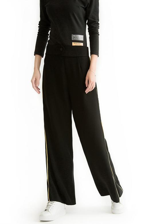 EMC亿美丞 可调节拉链长版阔腿裤 1113 商品图0