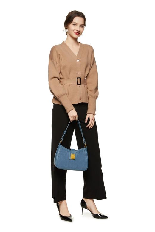 ELLA JADE 方扣束腰针织外套 8750 商品图1