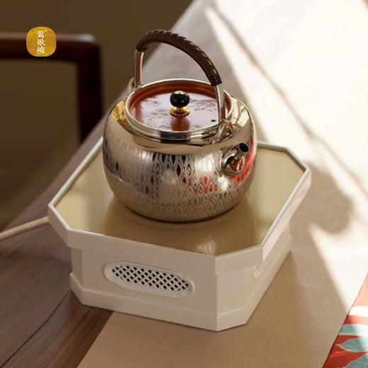 【莺歌烧旗舰店】樱川纹 紫铜盖 烧水壶 商品图2