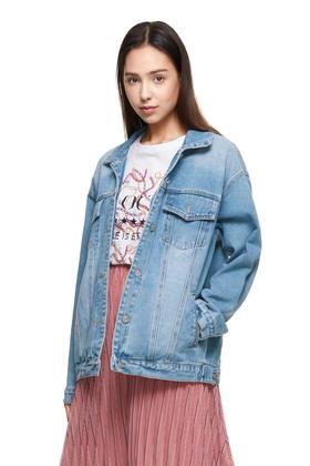 LNNNS 对称口袋蓝色牛仔外套 8722