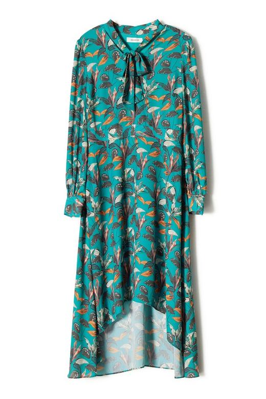 SIA SAYLOR 不规则印花系带连衣裙 8798 商品图4