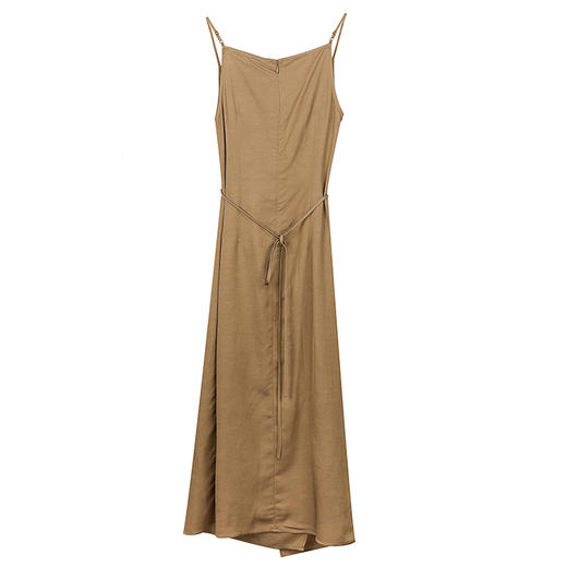 双侧腰捏褶吊带连衣裙 商品图3