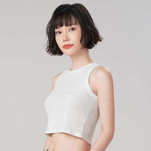 都市丽人罗纹棉宽肩背心背心LV34A1 商品图1