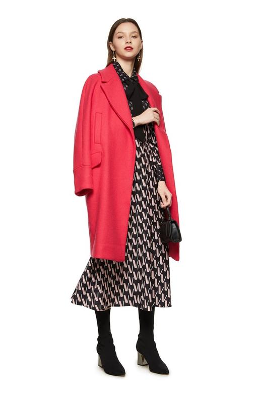 ANSUABEL V字印花系带连衣裙 8799 商品图1