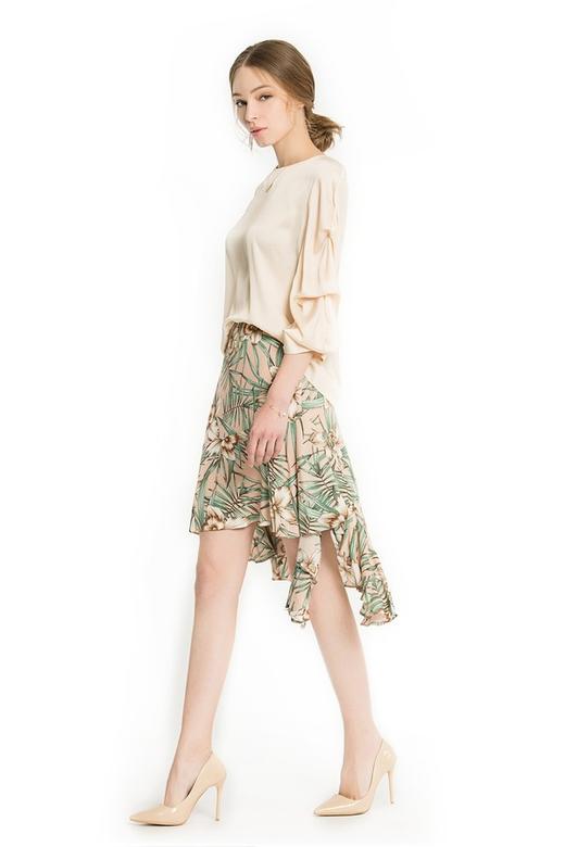 WEN&VI 杏色缎面上衣 1104 商品图3