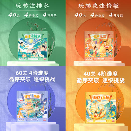 【单盒任选】一刻馆 超好玩的应用题系列十二款 逻辑思维儿童益智桌游 商品图2