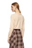 AVA 米色领巾菱形扣毛衫 8848 商品缩略图2