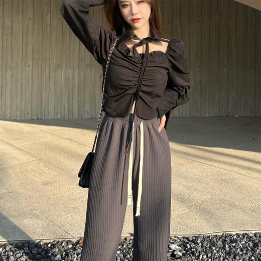 【雪妃洛】 超显瘦 窄版云朵阔腿裤 商品图5