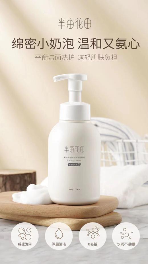 半亩花田米酵氨基酸泡泡洁面慕斯 商品图0