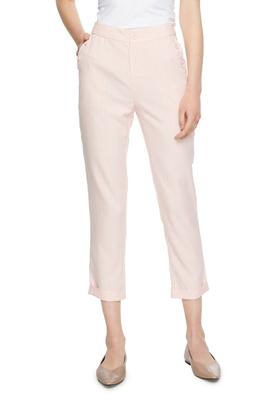 TONGRI曈日 条纹卷边粉色高腰裤 5154