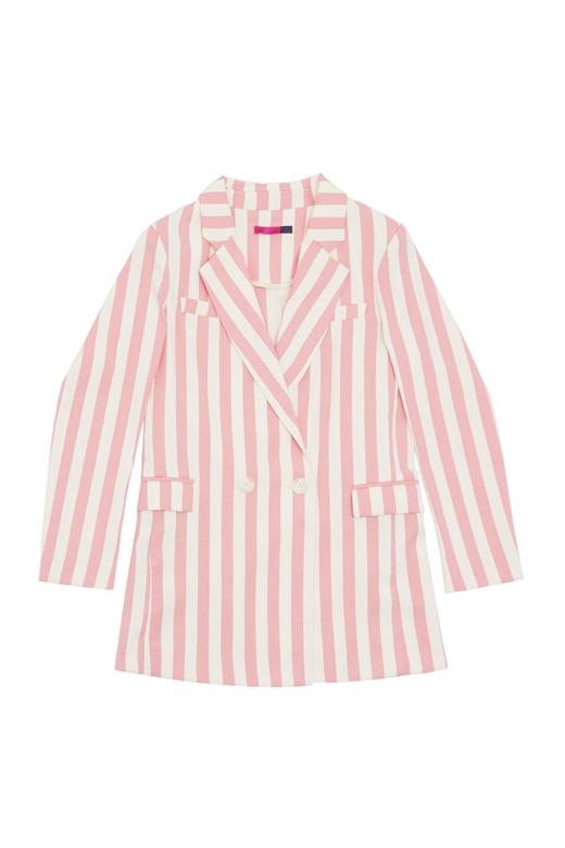 AVA 粉白条纹西装外套 5707 商品图4
