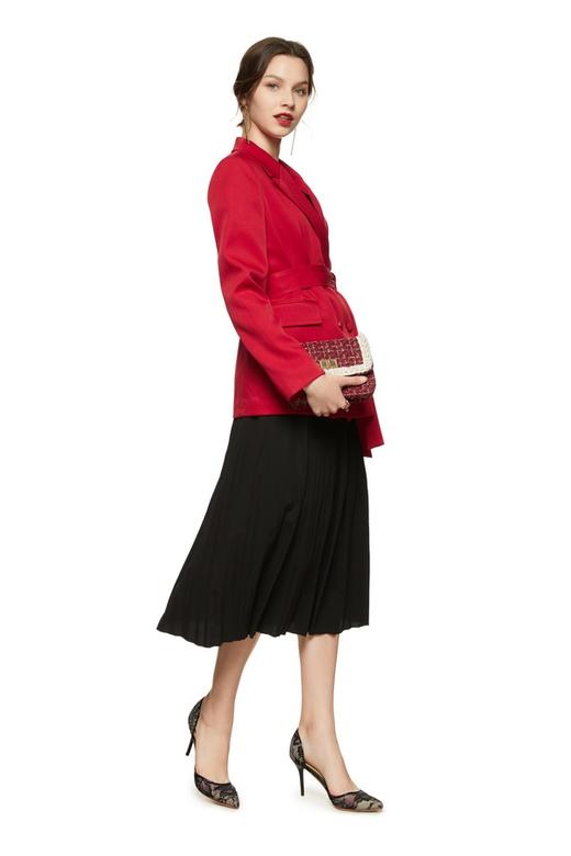 SIA SAYLOR 红色束腰西装外套 8701 商品图1