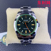 劳力士JVS格磁型系列M116400 男士腕表 闪电针 绿玻璃 商品缩略图0