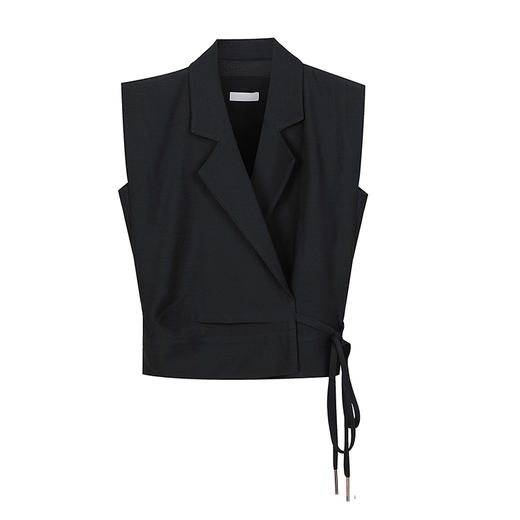 西服领斜搭系带马甲 商品图0