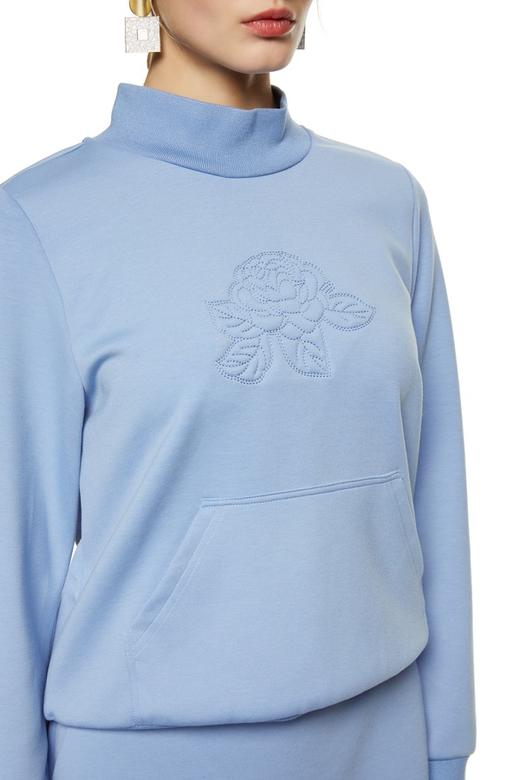 LNNNS 蓝色小高领休闲套装 8762 商品图3