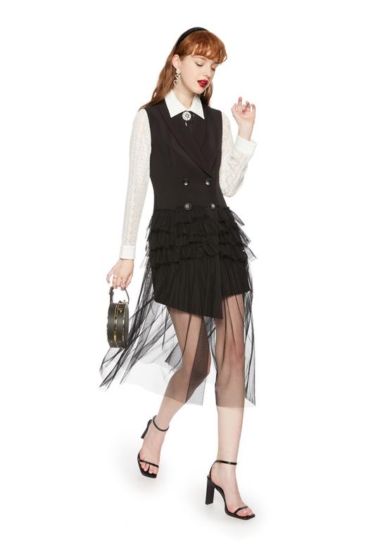 DOTACOKO 网纱拼接马甲连衣裙 5882 商品图3