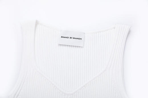 粗罗纹修身针织背心 商品图3