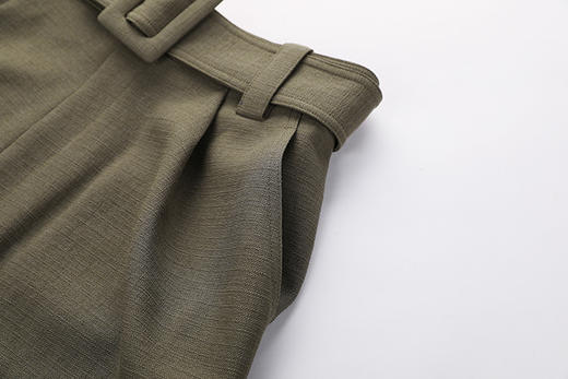 宽松压褶腰带阔腿短裤 商品图6