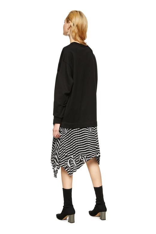 玛丝菲尔·素 条纹拼接字母刺绣卫衣裙 8857 商品图2