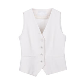 简约立裁修身马甲