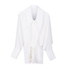 单边飘带领蝙蝠袖衬衫 商品缩略图0