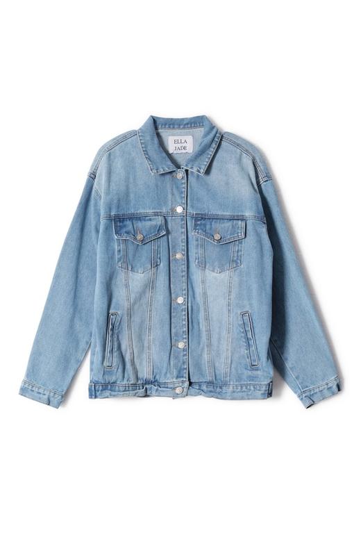 LNNNS 对称口袋蓝色牛仔外套 8722 商品图4