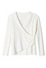 ELLA JADE 白色围裹式深V上衣 8728 商品缩略图4