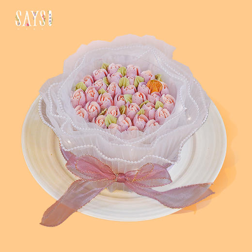 永恒紫兰花束戚风 Violet Bouquet Chiffon Cake 商品图0