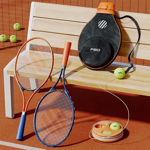 FED网球训练器单人打回弹带线初学者大学生专业网球拍儿童套装 商品图4