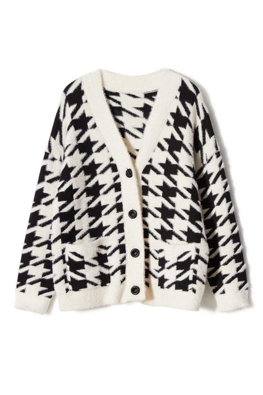 HAYES 千鸟格V领毛衣开衫 8763 商品图4