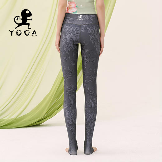 壁虎瑜伽《花息》限量款印花瑜伽12分裤 【可定制】（标准码）清仓不退不换 商品图6