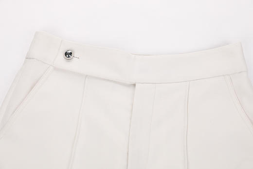 一粒扣起梗直筒长裤 商品图3