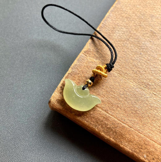 冰种黄翡金元宝钥匙扣手机链 商品图2