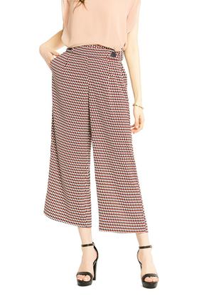 ZARA 几何雪纺阔腿裤 1847