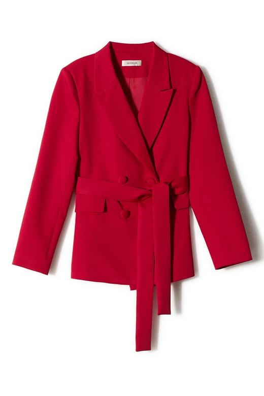 SIA SAYLOR 红色束腰西装外套 8701 商品图4